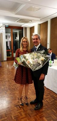 Omaggio Floreale al Presidente Inner Wheel Codogno.